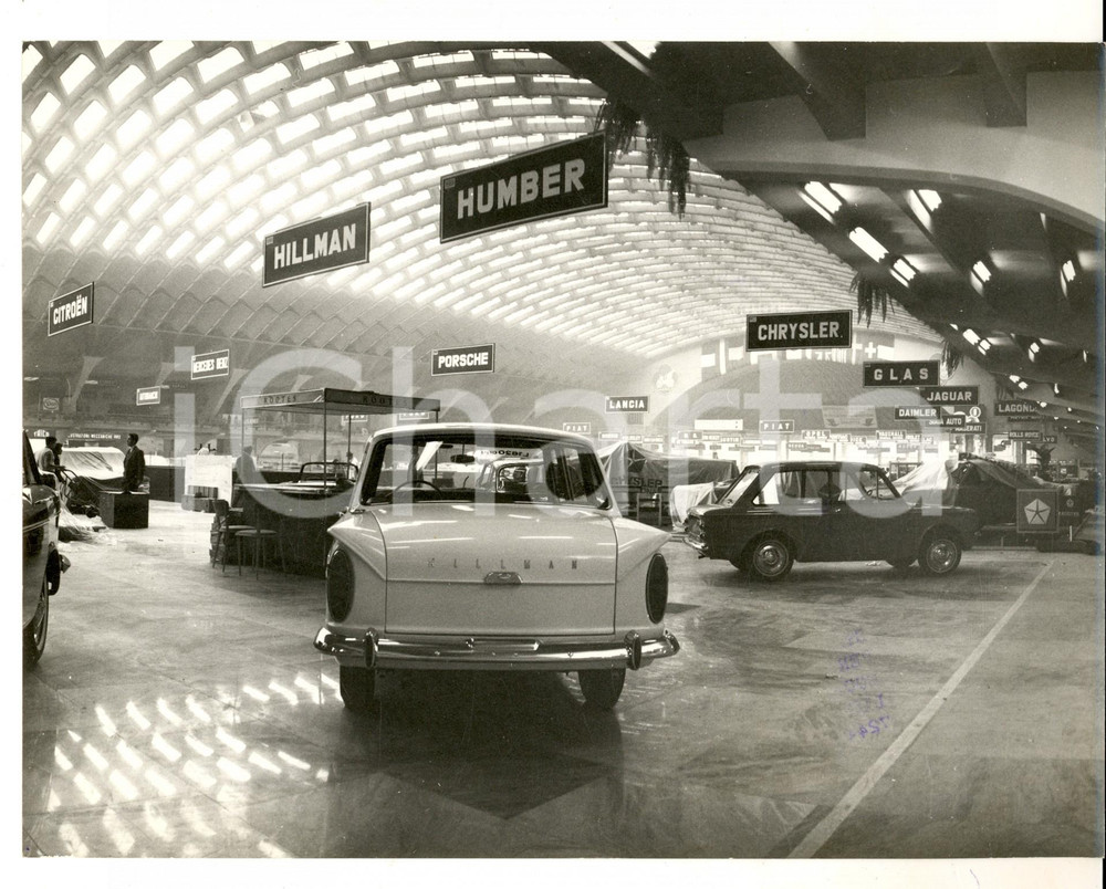 Fotografia d epoca originale 1963 TORINO ESPOSIZIONI Salone dell Automobile  Veduta generale Foto 24x18 1