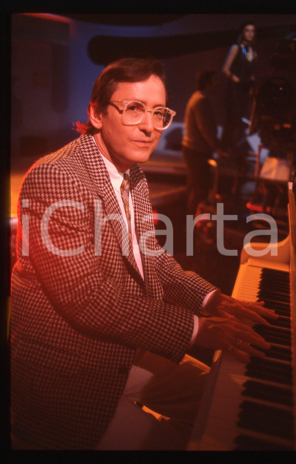 35mm vintage slide* 1985ca MUSICA Stephen SCHLAKS Ritratto del musicista (4)