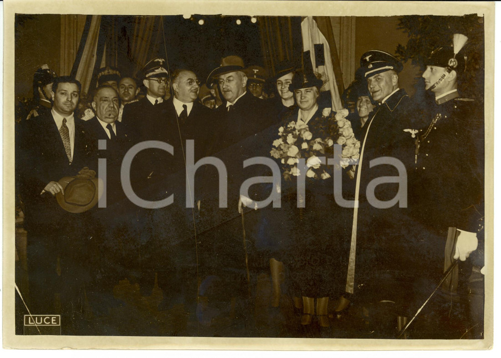 Fotografia d epoca originale 1939 ROMA Arrivo di Franz GURTNER Ministro della Giustizia del Reich Foto 1