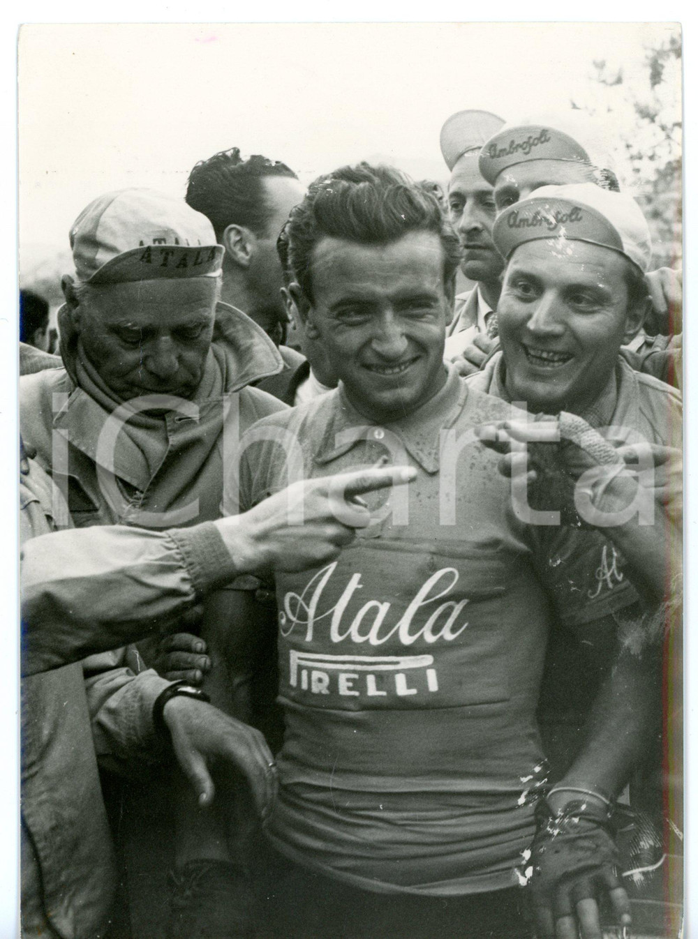 1955 CICLISMO GIRO D'ITALIA - ACQUI TERME Alessandro FANTINI vincitore di tappa