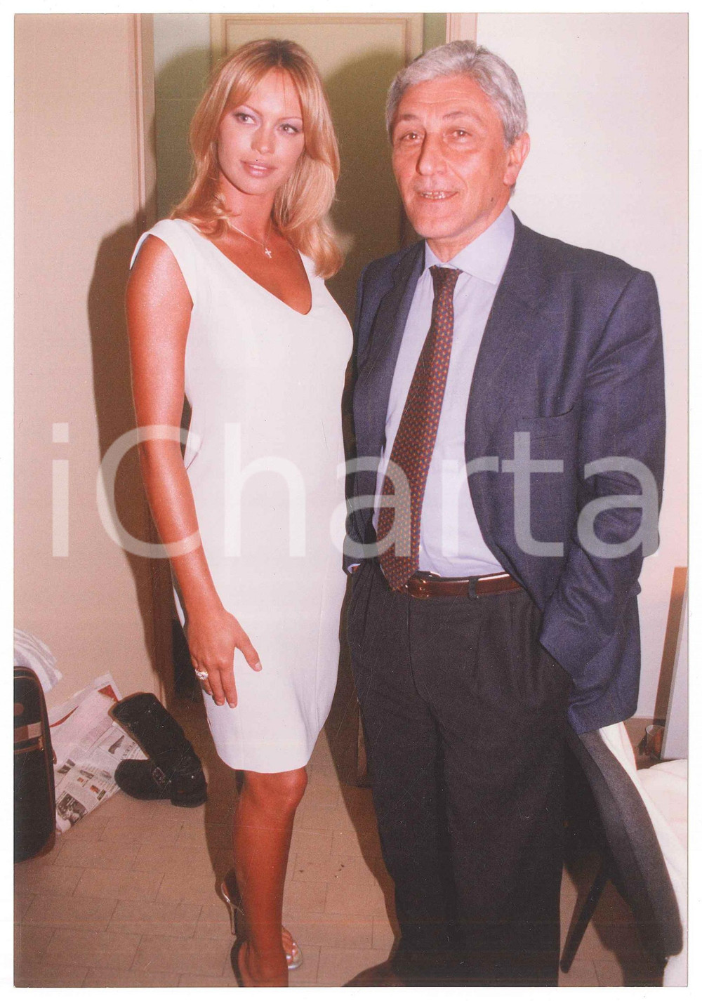 Fotografia d epoca originale 2000 ca COSTUME ITALIA  Anna FALCHI  Antonio BASSOLINO  Foto 1 1