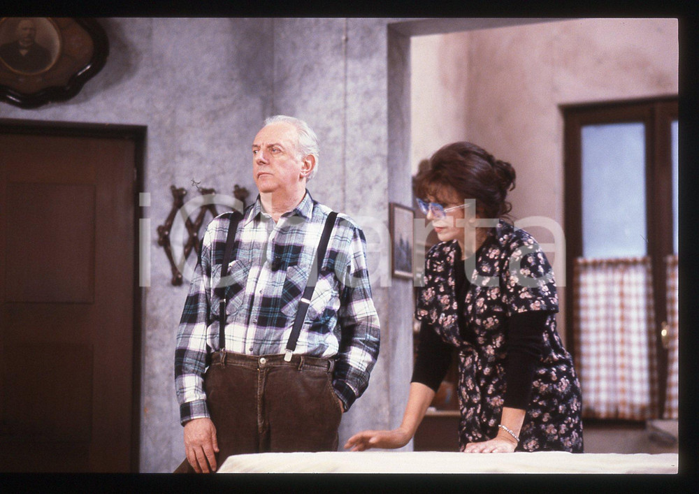 35mm vintage slide* 1988 RAI 3 TRASMISSIONE FORZATA Dario FO con Franca RAME 13