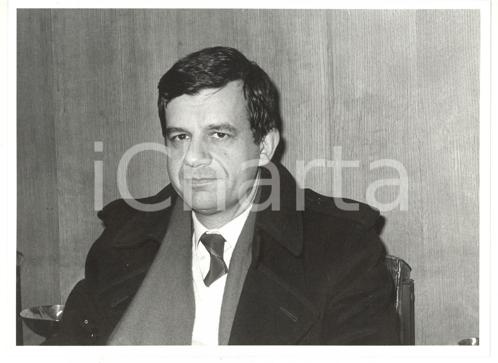 1990 ca PSI Ritratto del deputato Valdo SPINI - Fotografia 24x18 cm