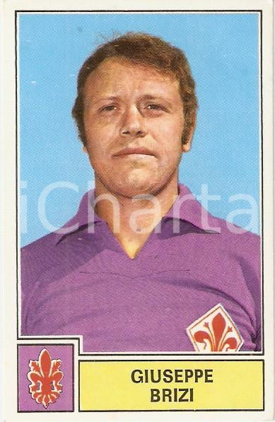 Oggetto da collezione cartaceo PANINI CALCIATORI 1971  1972 Figurina Giuseppe BRIZI Serie A FIORENTINA 1 1