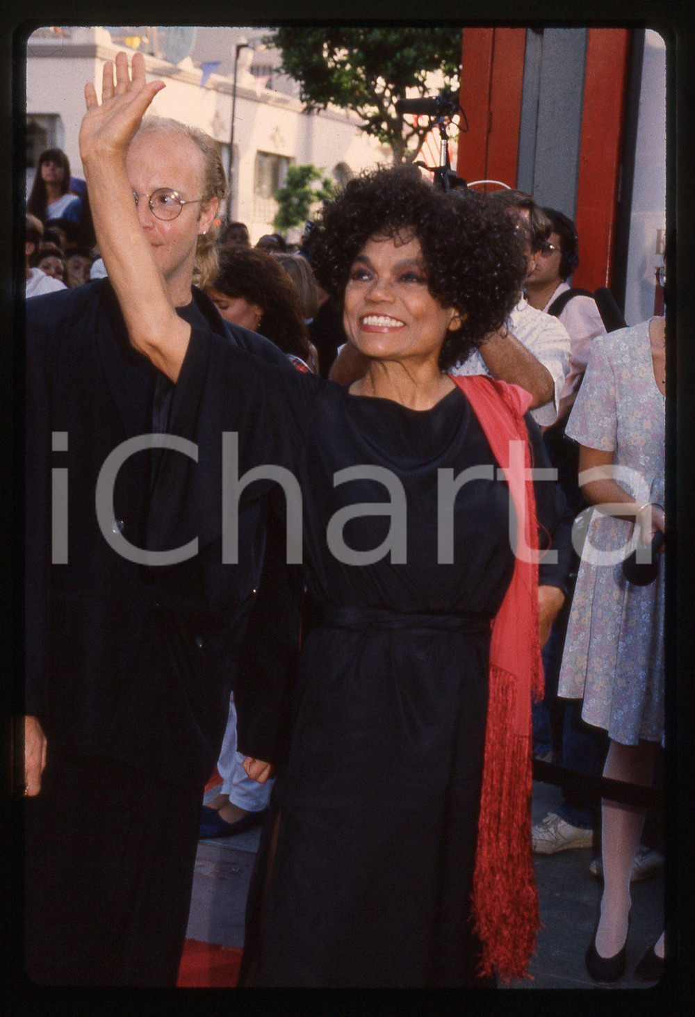35mm vintage slide* 1992 LOS ANGELES Eartha KITT Première del film "Boomerang"