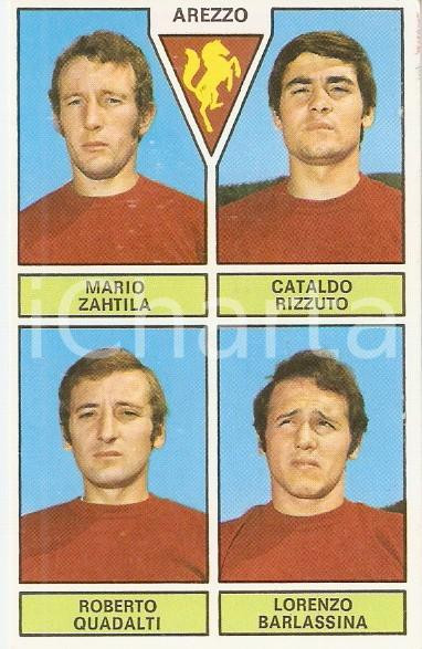 Oggetto da collezione cartaceo PANINI CALCIATORI 1971 1972 Figurina AREZZO Zahtila Rizzuto Quadalti Barlassina 1