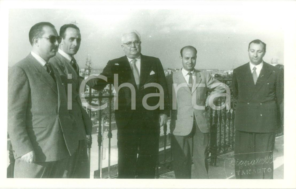 Fotografia d epoca originale 1949 PREMIO TARANTO Il critico Francesco FLORA con i giurati Fotografia 1