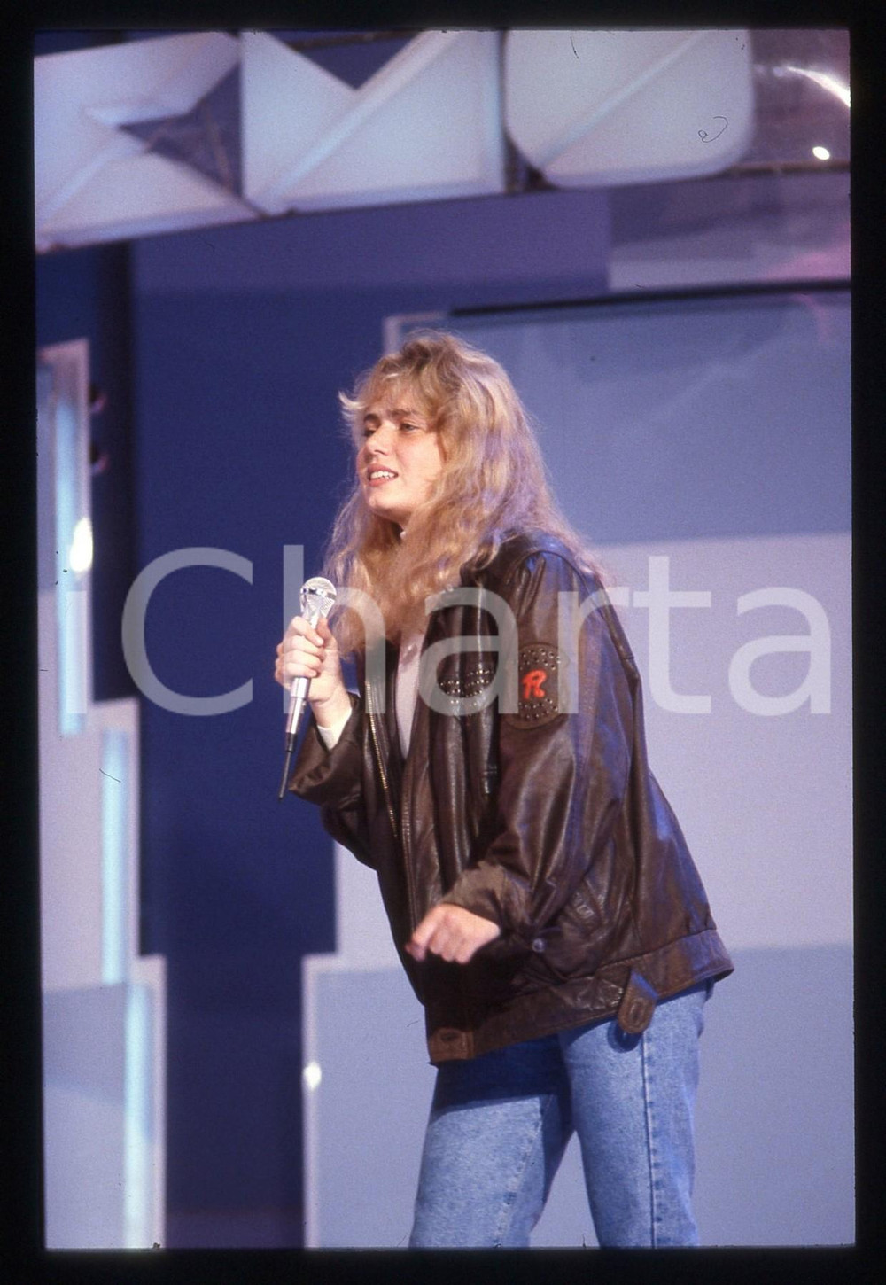 35mm vintage slide* 1989 FESTIVAL DI SANREMO Ylenia CARRISI al Teatro ARISTON 17