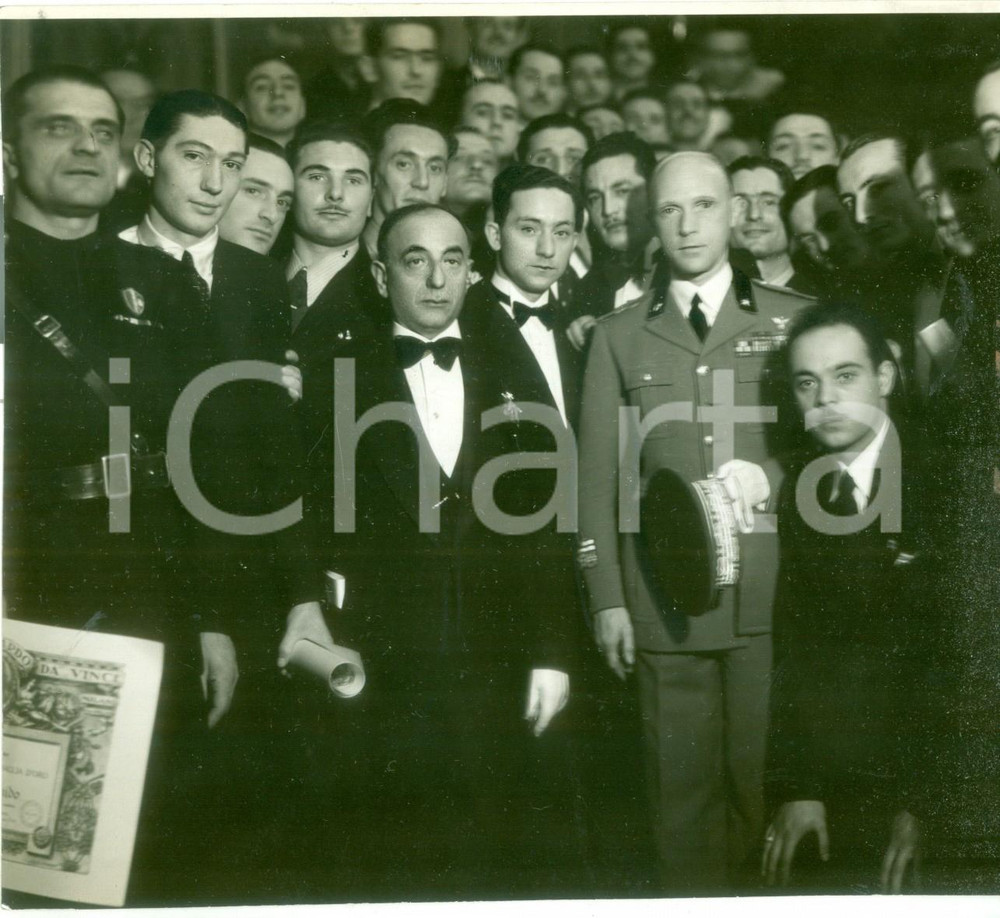 Fotografia d epoca originale 1939 MILANO Premiazione degli alunni Istituto Leonardo DA VINCI Fotografia 1