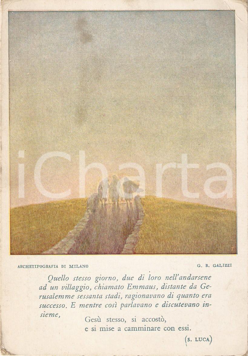 Cartolina originale da collezione 1955 ca OPERA NAZIONALE MEZZOGIORNO ITALIA Santi Evangeli illustrati Cartolina 1