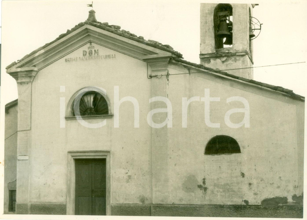 Fotografia d epoca originale 1950 ca RETORBIDO PV Facciata della Chiesa di MURISASCO Fotografia artistica 1