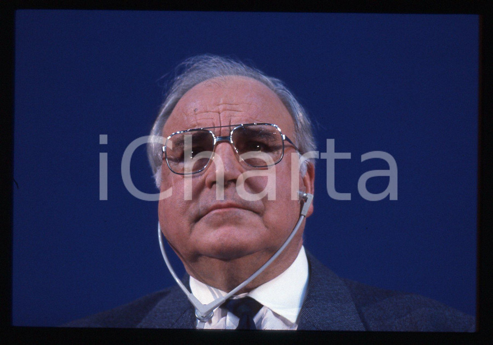35mm vintage slide* 1993 MILANO Helmut KOHL durante un evento DC POLITICA (41)