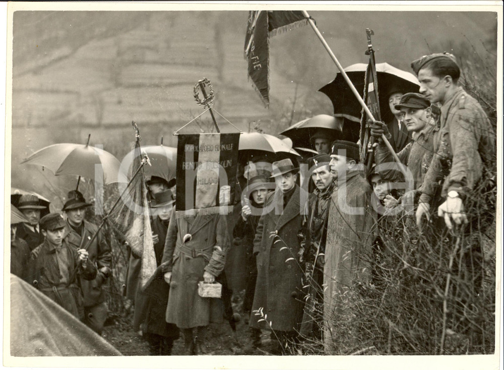 Fotografia d epoca originale 1935 ca UDINE Val del CRONO Dino ALFIERI Dopolavoro MILANO  Festa Alberi Foto 1