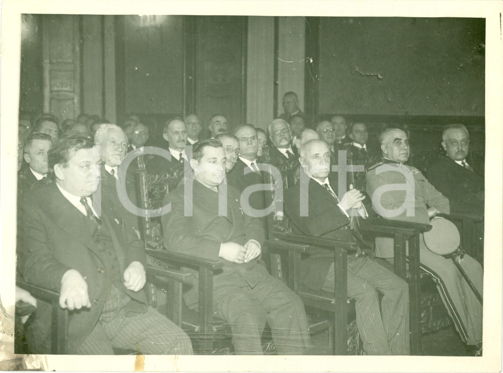 Fotografia d epoca originale 1931 MILANO Cerimonia per Generale CATTANEO nuovo socio UFFICIALI IN CONGEDO 1