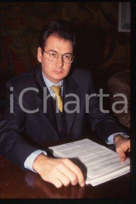35mm vintage slide* 1999 ca MILAN Telecom Italia Portrait of Ugo RIETMANN 13