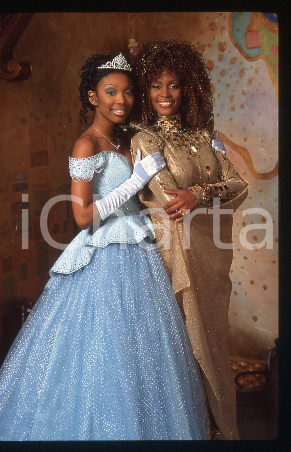 35mm vintage slide* 1997 CINDERELLA - Brandy NORWOOD Whitney HOUSTON Ritratto