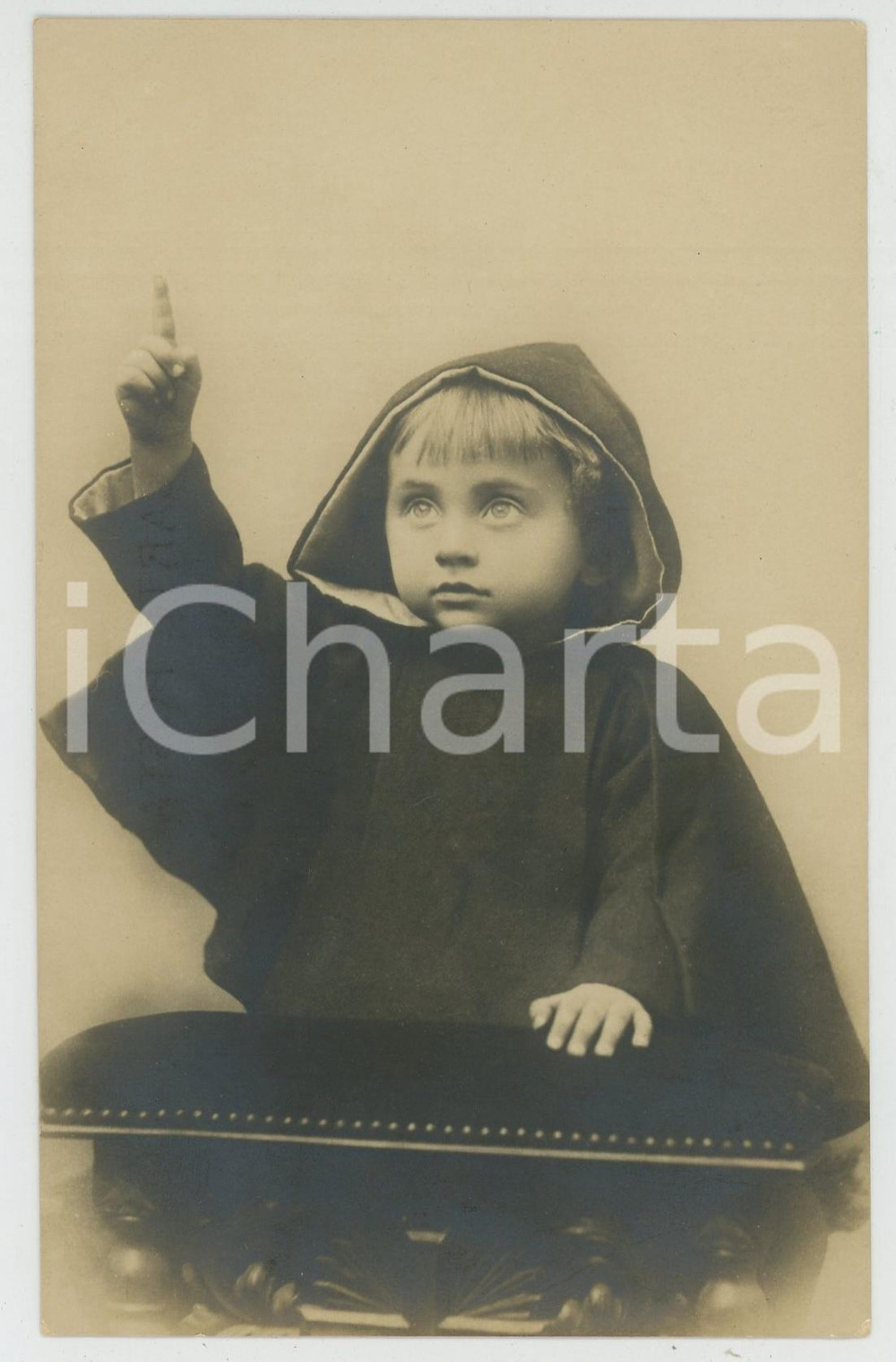 1905 ca CHILDREN Portrait of friar child - Vintage postcard  Cartolina postale d'epoca, non viaggiata.CONDIZIONI: GFORMATO: FP    originale e autentica 1