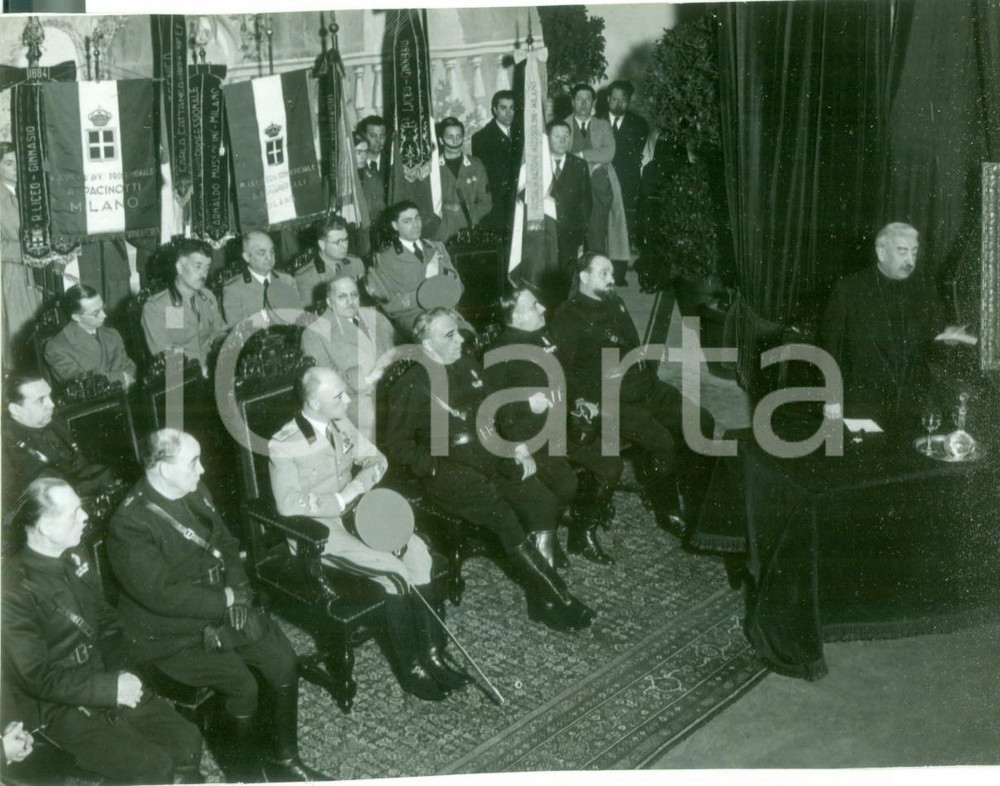 Fotografia d epoca originale 1938 MILANO Palco delle autoritÃ  alla Campagna Antitubercolare Fotografia 1