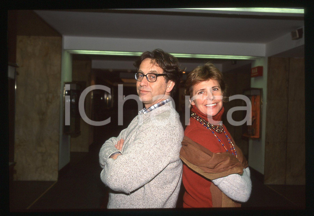 35mm vintage slide* 1995 ca MILANO Massimo WERTMULLER Pamela VILLORESI TEATRO 3