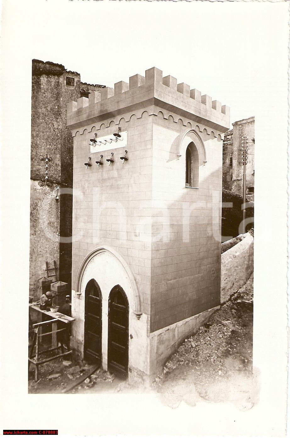 Fotografia d epoca originale 1933 TRAPANI Cabina elettrica sul MONTE ERICE Vera foto 1