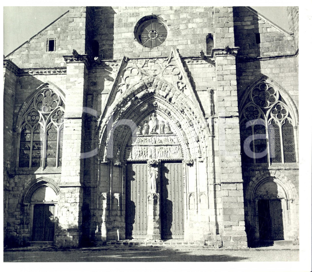 Fotografia d epoca originale 1950 ca FRANCE  chiesa di SaintSulpicedeFavières Photo 18x20 1