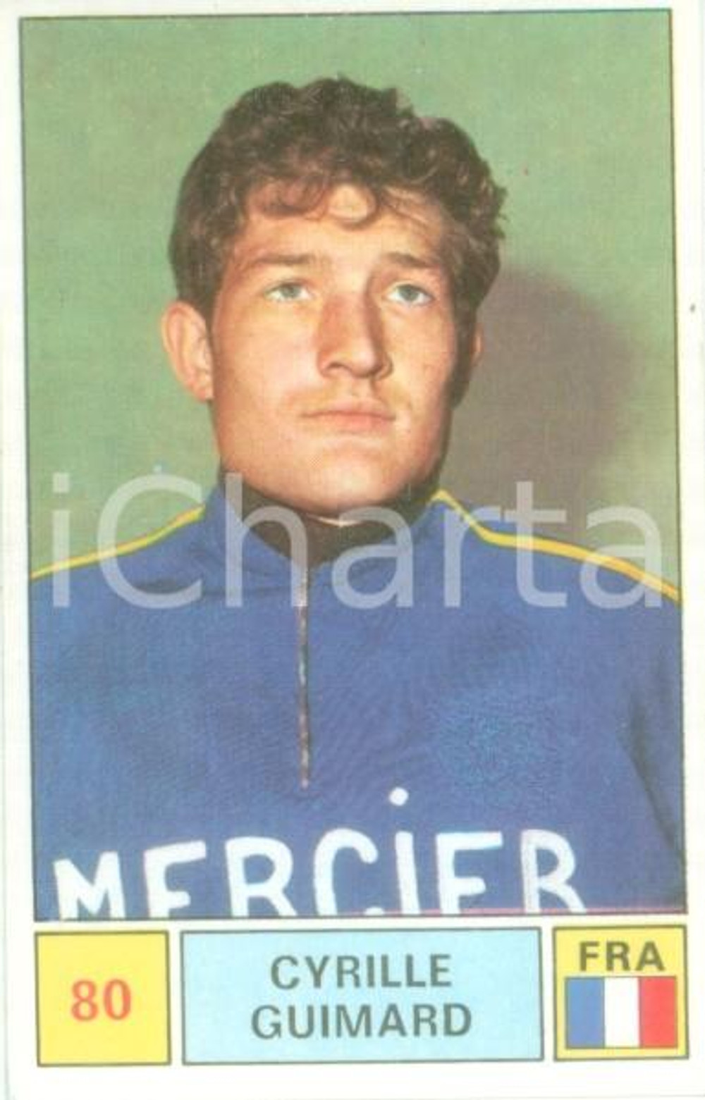 Oggetto da collezione cartaceo PANINI - SPRINT 1971 Figurina valida Cyrille GUIMARD n. 80 Ciclismo MERCIER 1