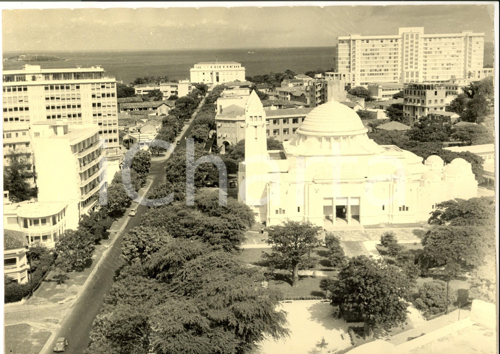 Fotografia d epoca originale 1960 ca DAKAR Veduta aerea con Institution St. JEANNE D ARC Foto 30x24 1