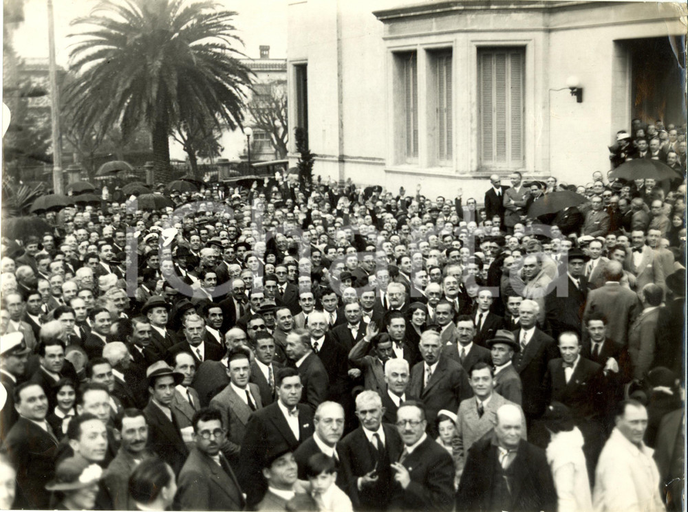 Fotografia d epoca originale 1935 MONTEVIDEO URUGUAY Discendenti di italiani alla Regia Legazione Foto 1