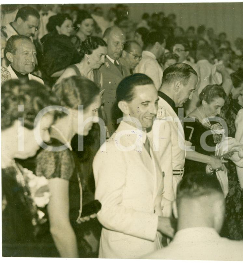 Fotografia d'epoca originale 1939 VENEZIA Joseph GOEBBELS inauguraz. Mostra Cinema 1