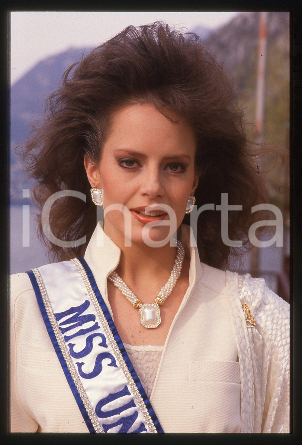 35mm vintage slide* 1988 CAMPIONE D'ITALIA Cecilia BOLOCCO Miss UNIVERSO 1987 20