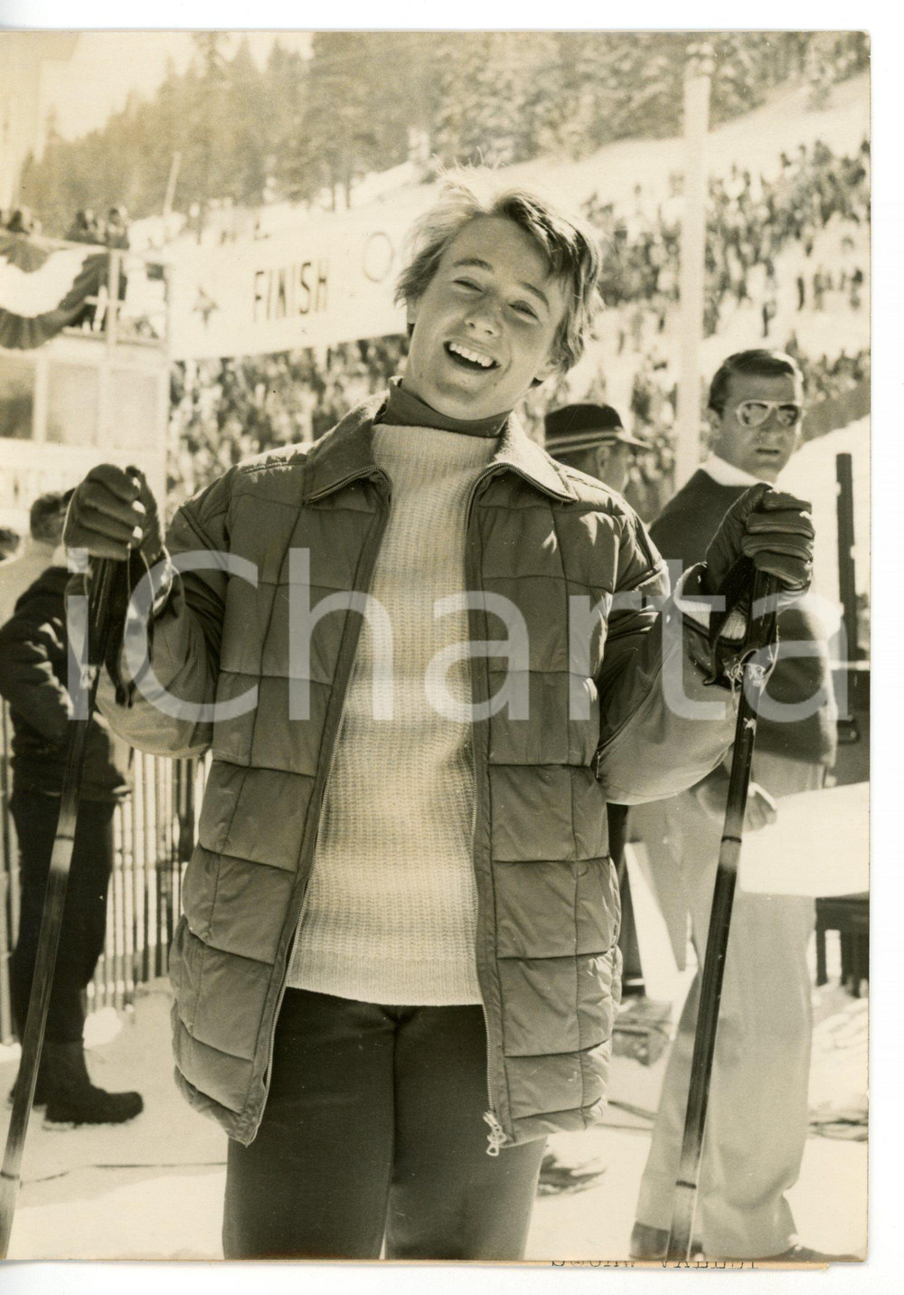 1960 OLIMPIADI SQUAW VALLEY Heidi BIEBL vincitrice discesa libera *Foto 13x18 cm