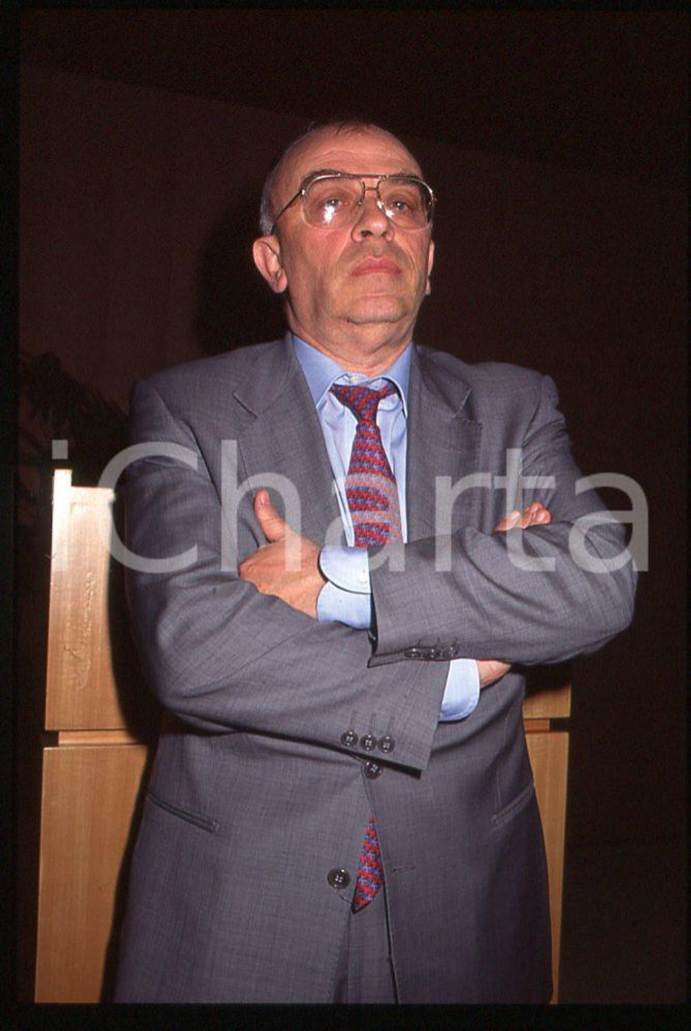 35mm vintage slide* 1998 MILANO POLITICA Salvatore SCIASCIA 13