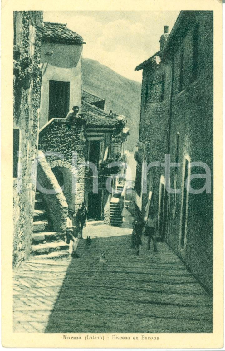 Cartolina originale da collezione 1920 ca NORMA LT La discesa EX BARONE Animata Cartolina FP NV 1