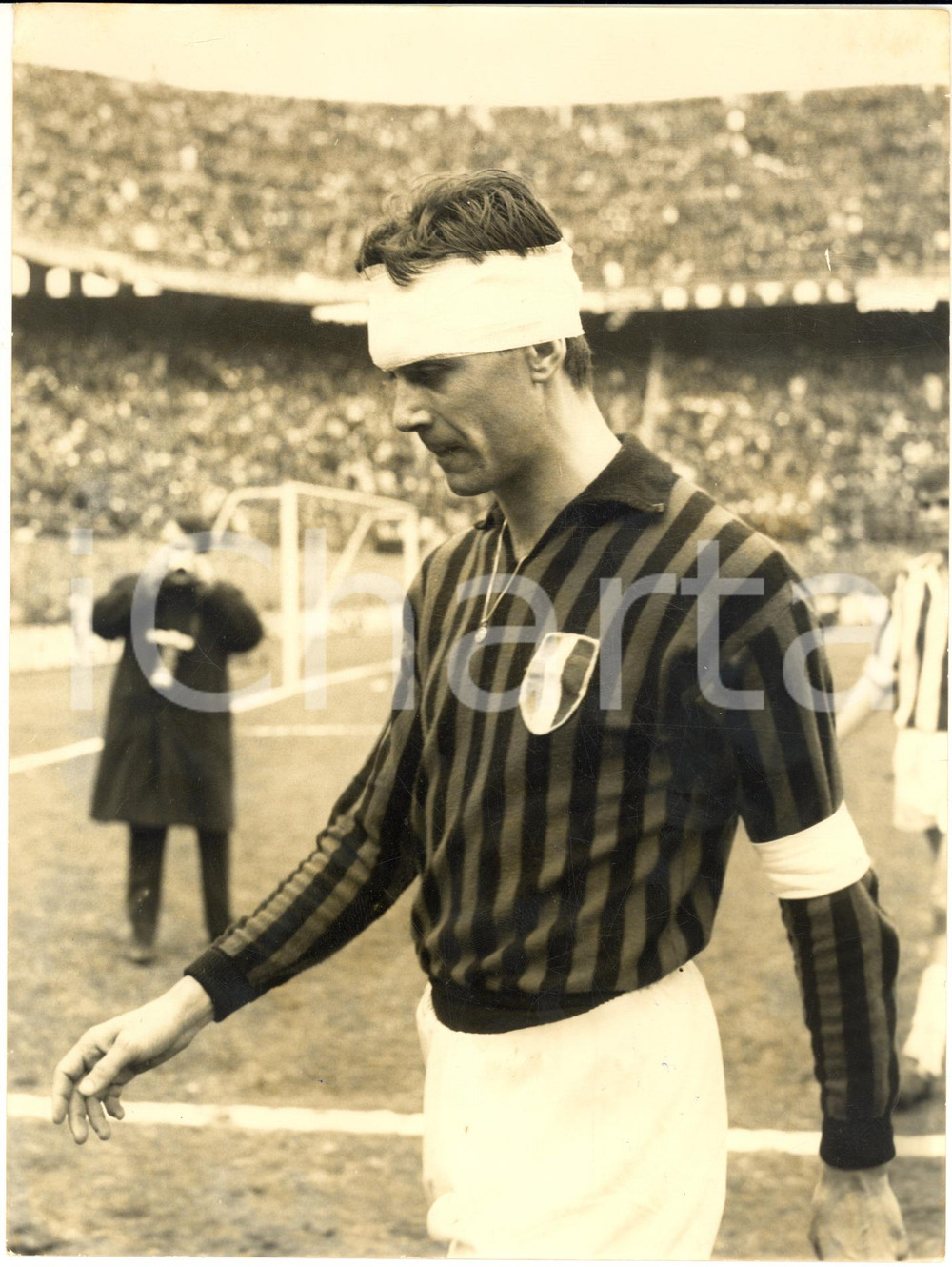 1963 MILANO CALCIO MILAN-JUVENTUS 0-0 Cesare MALDINI esce infortunato *Foto