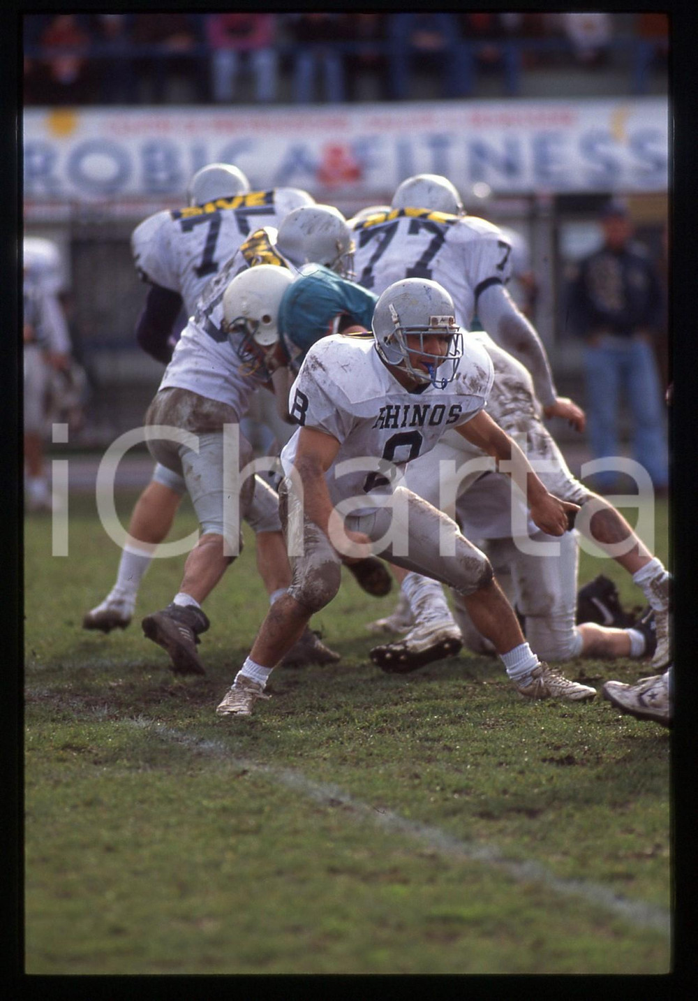 35mm vintage slide* 1995 MILANO FOOTBALL RHINOS Milano vs DOLPHINS Marche (2)