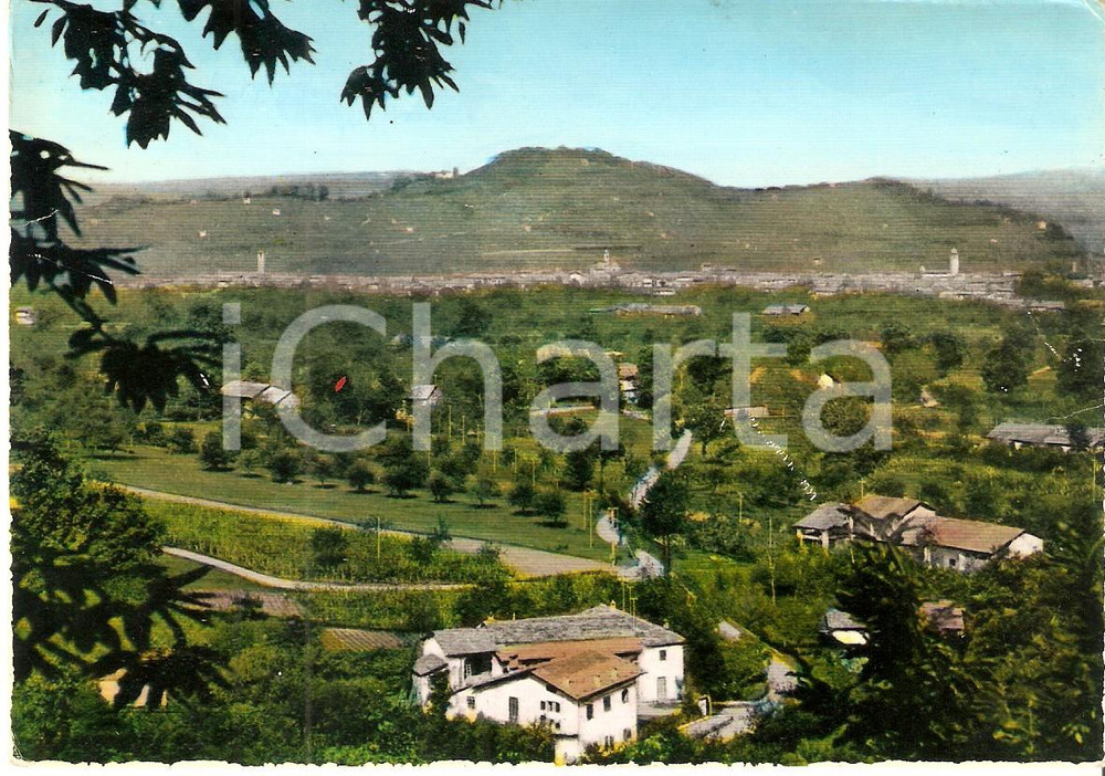 Cartolina originale da collezione 1965 PEVERAGNO CN Panorama del paese Cartolina FG VG 1