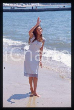 35mm vintage slide* 1995 ca CANNES Vanessa DEMOUY Actress and model (21)