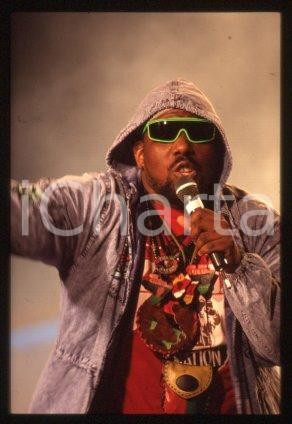 35mm vintage slide* 1989 ca ITALY American DJ and rapper Afrika BAMBAATAA (25)