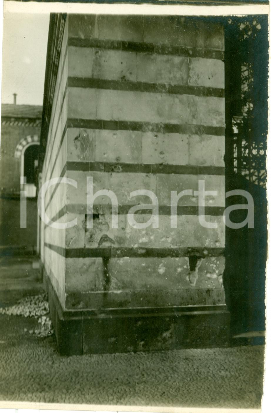 Fotografia d epoca originale 1918 MILANO WWI Danni prodotti da bombe austriache a edifici VERA FOTOGRAFIA 1
