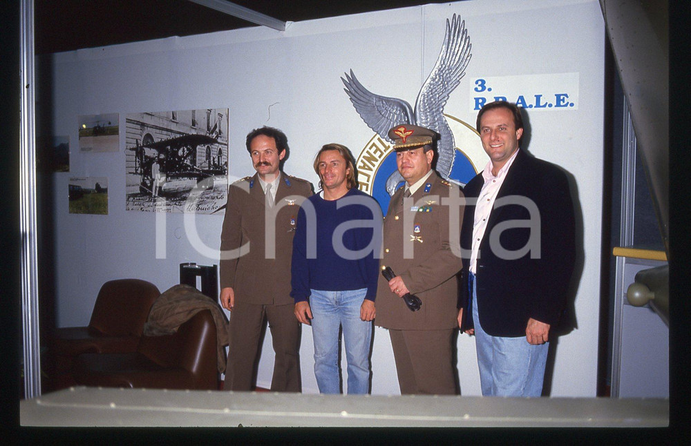 35mm vintage slide* 1985ca COSTUME Renè ARNOUX Gerry SCOTTI R.R.A.L.E. Bologna 2