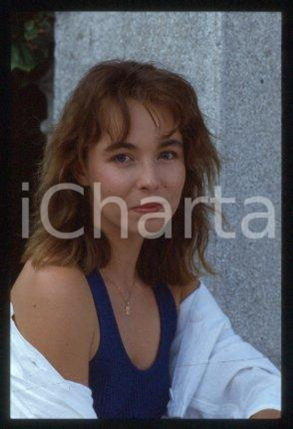 Emmanuelle CHAULET FRANCE French actress Portrait 1987 * 35 mm vintage slide 19