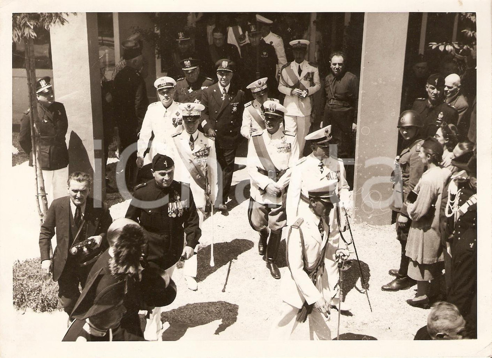 Fotografia d'epoca originale 1939 PADOVA Filiberto di SAVOIA Duca di PISTOIA inaugura la Fiera *Fotografia 1