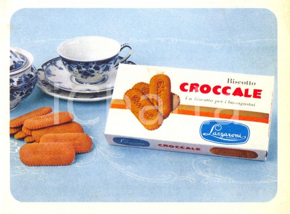 Materiale pubblicitario d’epoca 1965 SARONNO VA Davide LAZZARONI & C. Biscotto CROCCALE Opuscolo pubblicitario 1