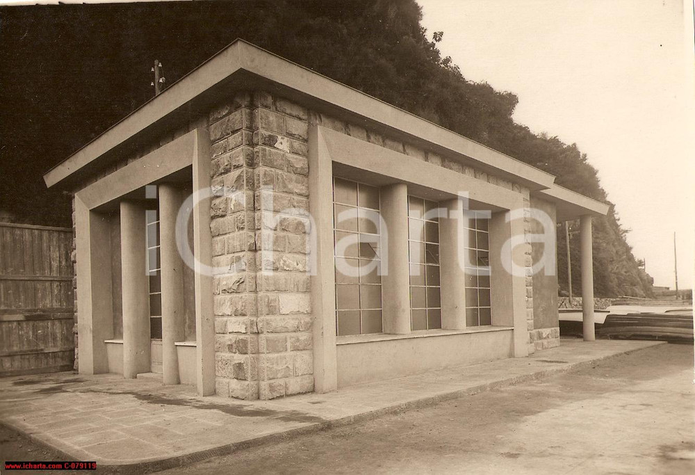 Fotografia d epoca originale 1935 LERICI Centrale della fognatura arch. OLIVA FOTO 1
