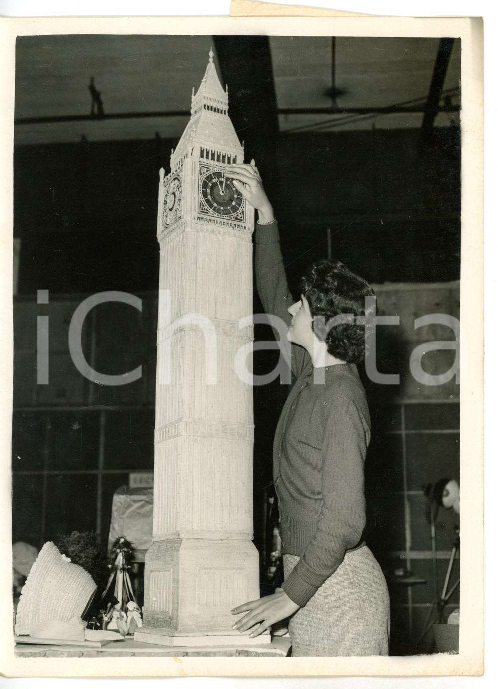 1956 LONDON International Handicraft Fair - Matchstick model of BIG BEN *Foto