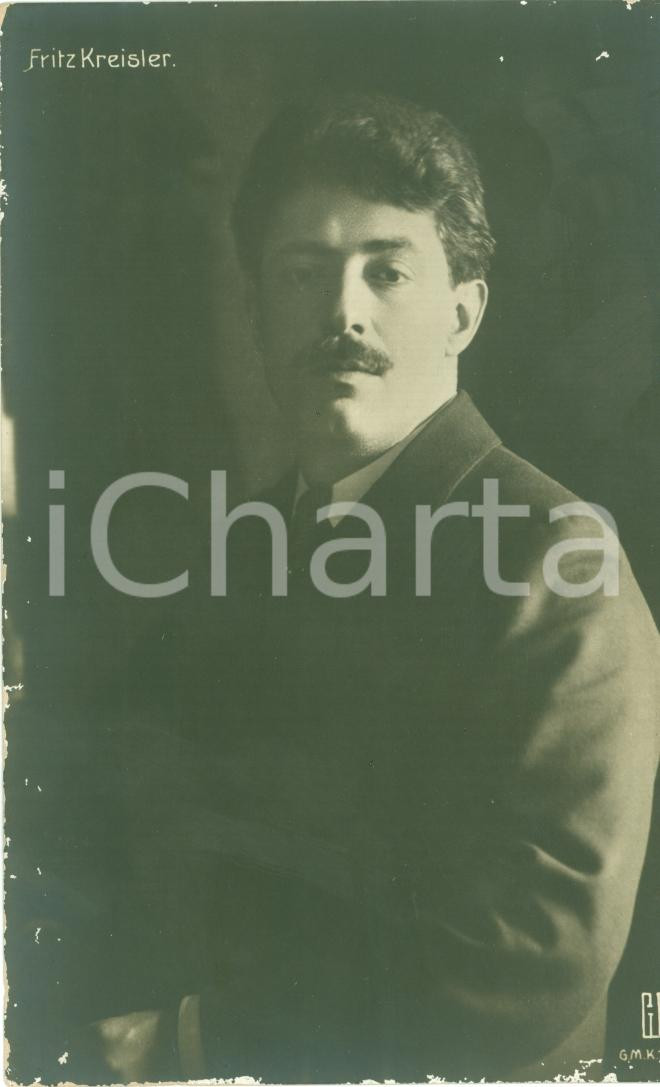 Cartolina originale da collezione 1925 circa Fritz KREISLER Violinista Ritratto Cartolina FP NV 1