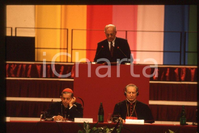 Fotografia d epoca originale 35mm vintage slide 1990 ca Michail GORBACHEV Carlo Maria MARTINI JÃ³zef GLEMP 3 1