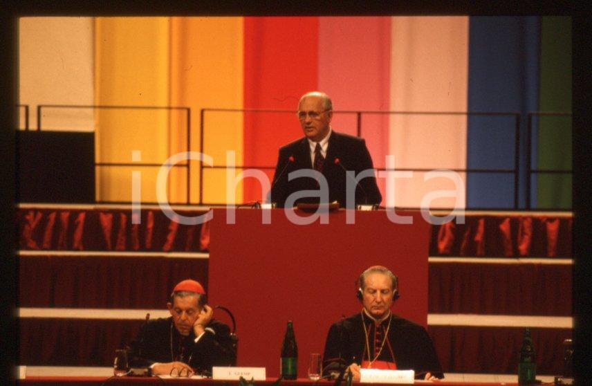 Fotografia d epoca originale 35mm vintage slide 1990 ca Michail GORBACHEV Carlo Maria MARTINI JÃ³zef GLEMP 5 1