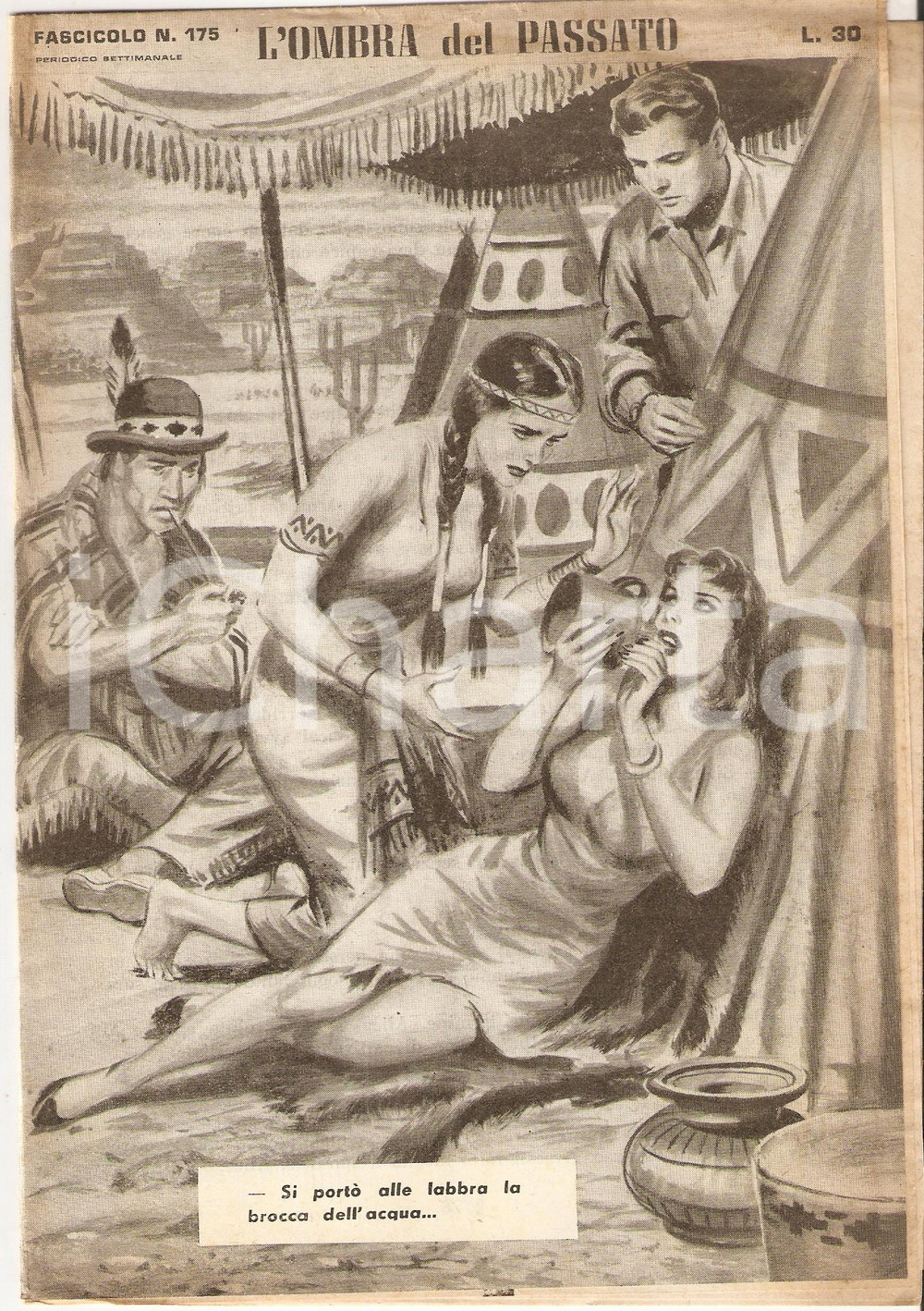 Giornale, rivista storica 1956 OMBRA DEL PASSATO Jean DE VALLORBE Indiani aiutano donna dispersa Fasc. 175 1