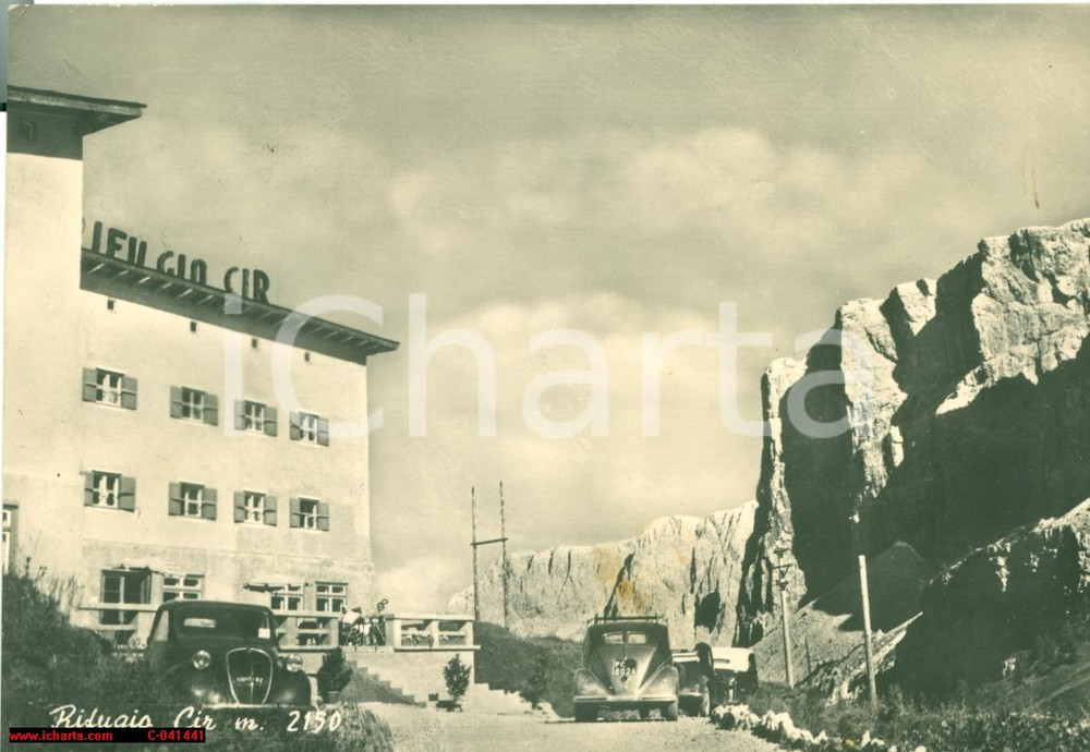 Cartolina originale da collezione 1950 circa SELVA DI VAL GARDENA (BZ) Il rifugio CIR 1